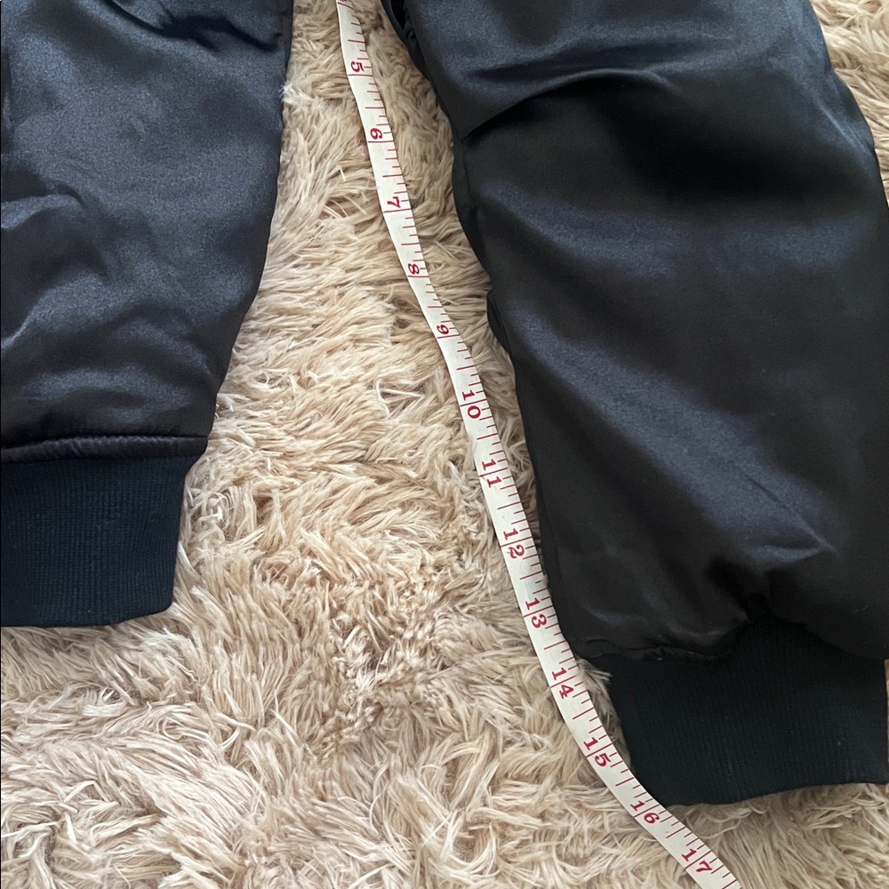 “It Girl” Black Sateen Bomber Jacket - Picture 10 of 11